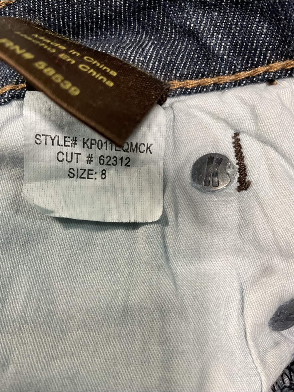 KUT from the Kloth Womens Size 8 Dark Wash Bootcut Jeans Contrast Stitch - Picture 6 of 10